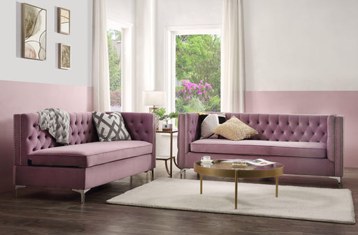 Rhett Purple Velvet Sectional Sofa - Imperial Furniture (Las Vegas, NV) - Multi Location