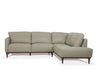 Tampa Airy Green Leather Sectional Sofa - Imperial Furniture (Las Vegas, NV) - Multi Location