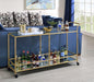 Kenda Clear Glass, Mirrored & Gold Serving Cart - Imperial Furniture (Las Vegas, NV) - Multi Location
