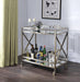 Kristensen Antique Gold & Mirror Serving Cart - Imperial Furniture (Las Vegas, NV) - Multi Location