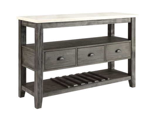 Merel White Marble & Gray Oak Server - Imperial Furniture (Las Vegas, NV) - Multi Location