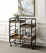 Vorrik Black & Walnut Serving Cart - Imperial Furniture (Las Vegas, NV) - Multi Location