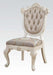 Acme Chantelle Side Chair in Rose Gold and Pearl White (Set of 2) 63542 - Imperial Furniture (Las Vegas, NV) - Multi Location