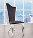 ACME Cyrene Faux Fabric Side Chair (Set of 2) in Stainless Steel 62079 - Imperial Furniture (Las Vegas, NV) - Multi Location