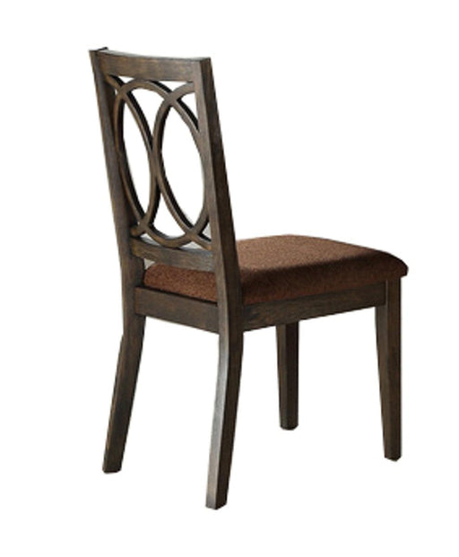 Acme Furniture Jameson Side Chair (Set of 2) in Brown Fabric & Espresso 62322 - Imperial Furniture (Las Vegas, NV) - Multi Location