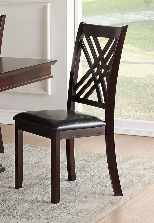 Acme Furniture Katrien Side Chair in Black and Espresso (Set of 2) 71857 - Imperial Furniture (Las Vegas, NV) - Multi Location