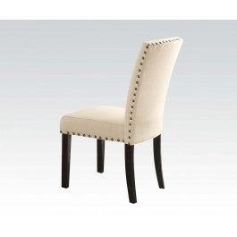Acme Nolan Side Chair (Set of 2) in Linen/Weathered Black 72852 - Imperial Furniture (Las Vegas, NV) - Multi Location