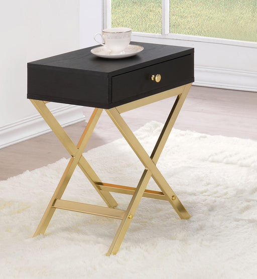 Coleen Black & Brass Side Table - Imperial Furniture (Las Vegas, NV) - Multi Location