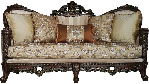 Acme Furniture Devayne Sofa with 6 Pillows in Dark Walnut 50685 - Imperial Furniture (Las Vegas, NV) - Multi Location