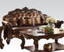 Acme Vendome Stationary Sofa with 3 Pillows in Cherry 52001 - Imperial Furniture (Las Vegas, NV) - Multi Location