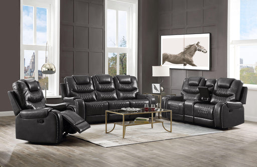 Braylon Magnetite PU Sofa (Motion) - Imperial Furniture (Las Vegas, NV) - Multi Location