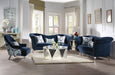Jaborosa Blue Velvet Sofa w/3 Pillows - Imperial Furniture (Las Vegas, NV) - Multi Location