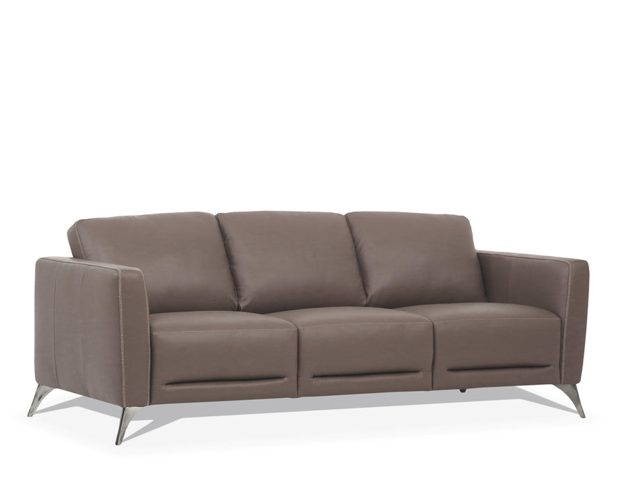 Malaga Taupe Leather Sofa - Imperial Furniture (Las Vegas, NV) - Multi Location