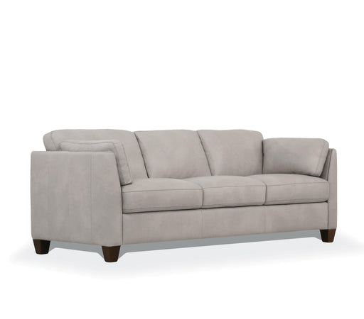 Matias Dusty White Leather Sofa - Imperial Furniture (Las Vegas, NV) - Multi Location