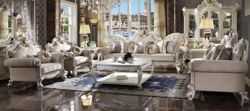 Picardy Fabric & Antique Pearl Oversized Sofa - Imperial Furniture (Las Vegas, NV) - Multi Location