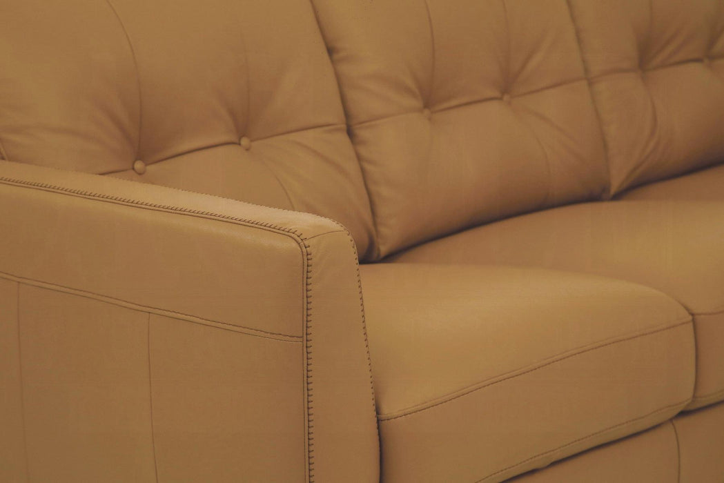 Radwan Camel Leather Sofa - Imperial Furniture (Las Vegas, NV) - Multi Location