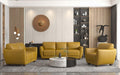 Valeria Mustard Leather Sofa - Imperial Furniture (Las Vegas, NV) - Multi Location
