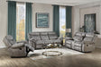 Zubaida 2-Tone Gray Velvet Sofa (Glider & Motion) - Imperial Furniture (Las Vegas, NV) - Multi Location