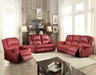 Zuriel Red PU Sofa (Motion) - Imperial Furniture (Las Vegas, NV) - Multi Location
