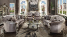 Versailles Velvet & Antique Platinum Sofa w/5 Pillows - Imperial Furniture (Las Vegas, NV) - Multi Location