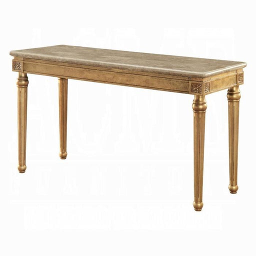 Acme Furniture Daesha Sofa Table in Marble/Antique Gold 81718 - Imperial Furniture (Las Vegas, NV) - Multi Location