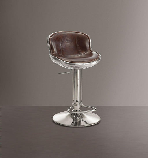 Acme Furniture Brancaster Adjustable Armless Swivel Stool in Vintage Brown (Set of 2) 96556 - Imperial Furniture (Las Vegas, NV) - Multi Location