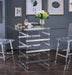 Acme Furniture Nadie Square Counter Height Table in Chrome 72590 - Imperial Furniture (Las Vegas, NV) - Multi Location