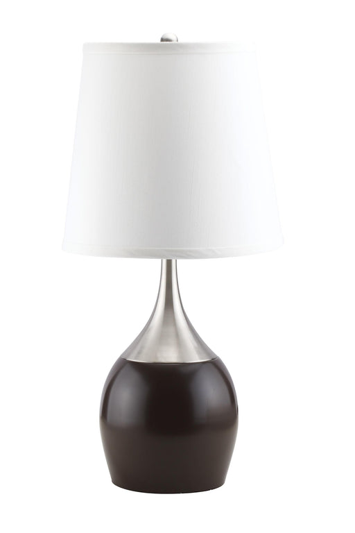 Willow Brushed Silver, Espresso Table Lamp - Imperial Furniture (Las Vegas, NV) - Multi Location