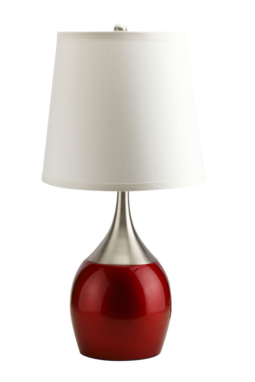 Willow Brushed Silver, Red Table Lamp - Imperial Furniture (Las Vegas, NV) - Multi Location