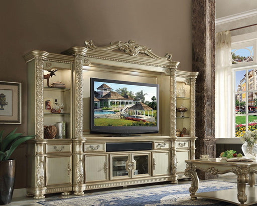 Acme Vendome TV Console in Gold Patina 91313 - Imperial Furniture (Las Vegas, NV) - Multi Location