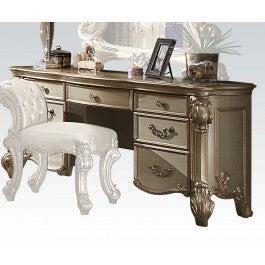 Acme Vendome Vanity Desk in Gold Patina 23007 - Imperial Furniture (Las Vegas, NV) - Multi Location