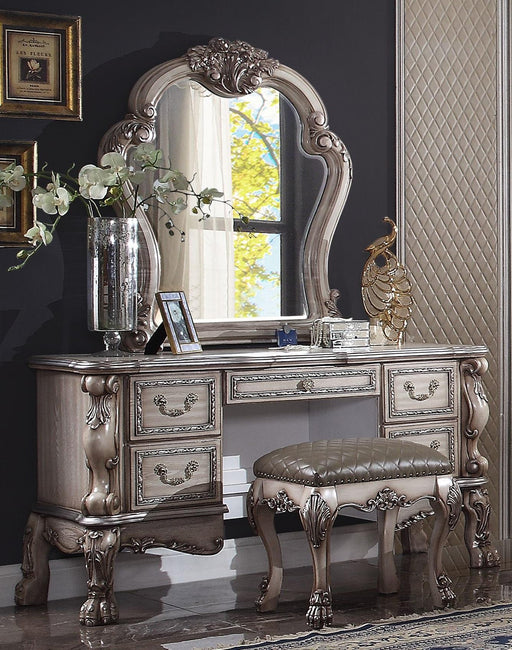 Dresden Vintage Bone White Vanity Desk - Imperial Furniture (Las Vegas, NV) - Multi Location