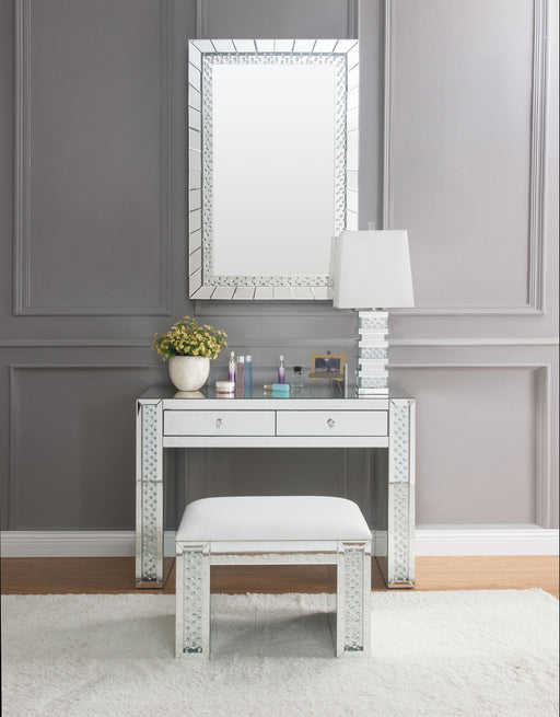 Nysa Mirrored & Faux Crystals Vanity Desk - Imperial Furniture (Las Vegas, NV) - Multi Location