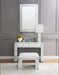 Nysa Mirrored & Faux Crystals Vanity Desk - Imperial Furniture (Las Vegas, NV) - Multi Location