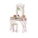 Priya II White & Light Purple Vanity Set - Imperial Furniture (Las Vegas, NV) - Multi Location
