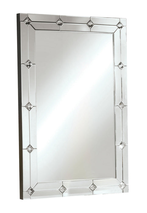 Hessa Mirrored & Faux Rhinestones Wall Decor - Imperial Furniture (Las Vegas, NV) - Multi Location