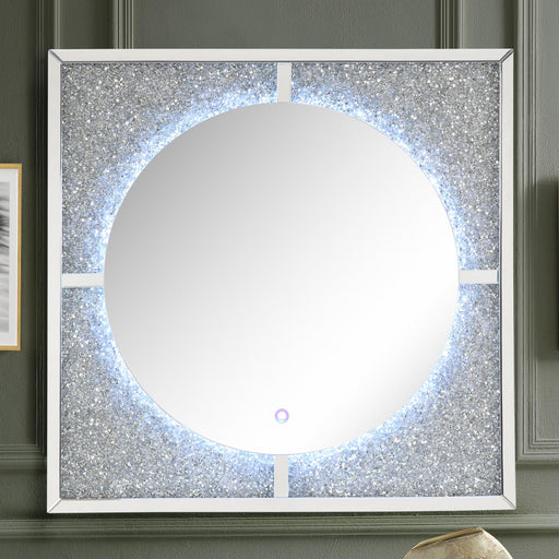 Nowles Mirrored & Faux Stones Wall Decor (LED) - Imperial Furniture (Las Vegas, NV) - Multi Location