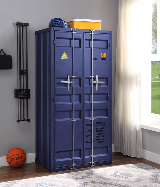 Cargo Blue Wardrobe (Double Door) - Imperial Furniture (Las Vegas, NV) - Multi Location
