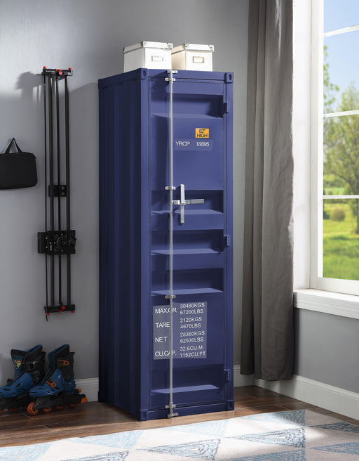 Cargo Blue Wardrobe (Single Door) - Imperial Furniture (Las Vegas, NV) - Multi Location