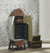 Brancaster Retro Brown Top Grain Leather & Aluminum Wine Cabinet & Cooler - Imperial Furniture (Las Vegas, NV) - Multi Location