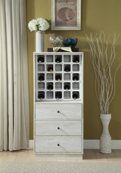 Wiesta Antique White Wine Cabinet - Imperial Furniture (Las Vegas, NV) - Multi Location