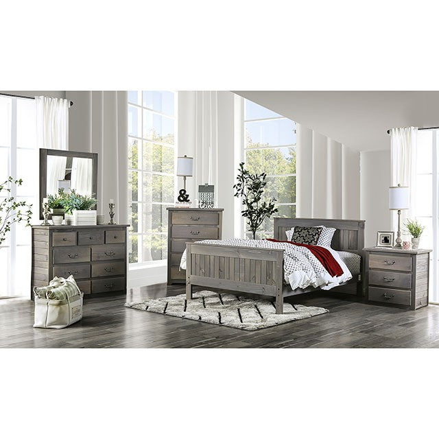 Rockwall Bed Grey & White - Imperial Furniture (Las Vegas, NV) - Multi Location