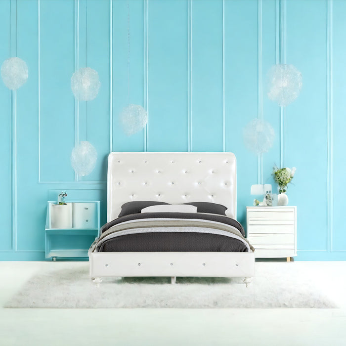 Twin Bed (Padded Sleigh)
