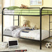 Rainbow Twin/Twin Bunk Bed Black, Silver, & White - Imperial Furniture (Las Vegas, NV) - Multi Location