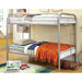 Rainbow Twin/Twin Bunk Bed Black, Silver, & White - Imperial Furniture (Las Vegas, NV) - Multi Location