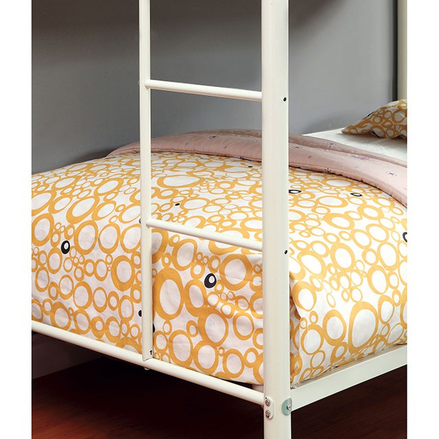 Rainbow Twin/Twin Bunk Bed Black, Silver, & White - Imperial Furniture (Las Vegas, NV) - Multi Location