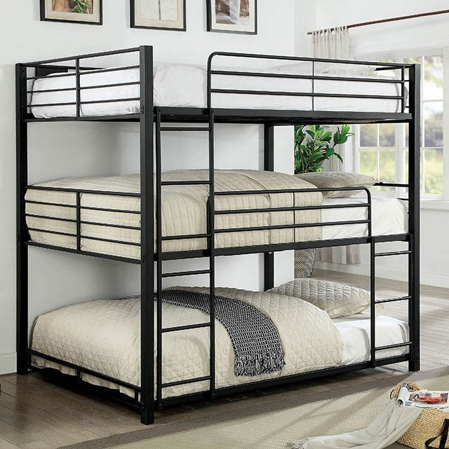 Olga I Antique Black Full/Full Bunk Bed - Imperial Furniture (Las Vegas, NV) - Multi Location