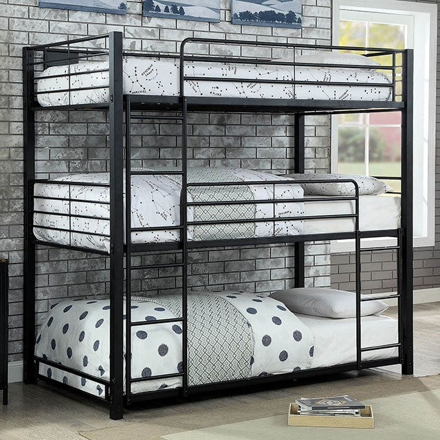 Olga I Antique Black Full/Full Bunk Bed - Imperial Furniture (Las Vegas, NV) - Multi Location