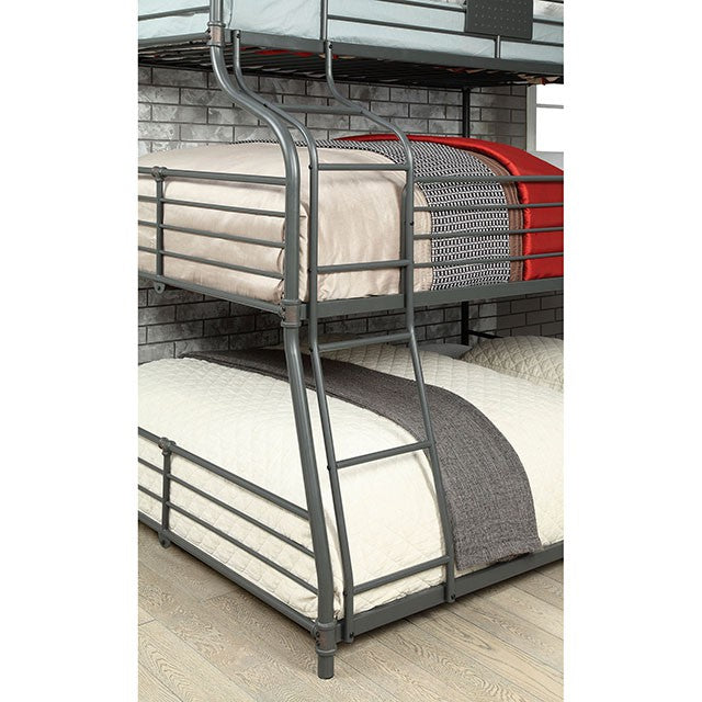 Olga III Sand Black Twin/Full/Queen Bunk Bed - Imperial Furniture (Las Vegas, NV) - Multi Location