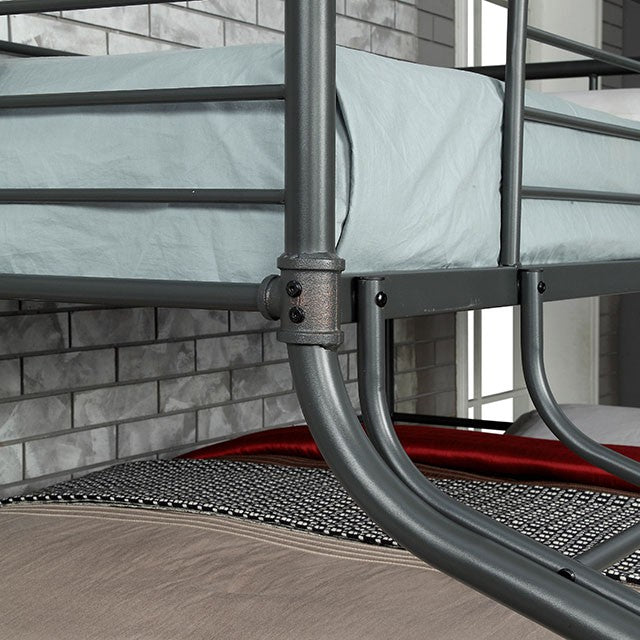 Olga III Sand Black Twin/Full/Queen Bunk Bed - Imperial Furniture (Las Vegas, NV) - Multi Location